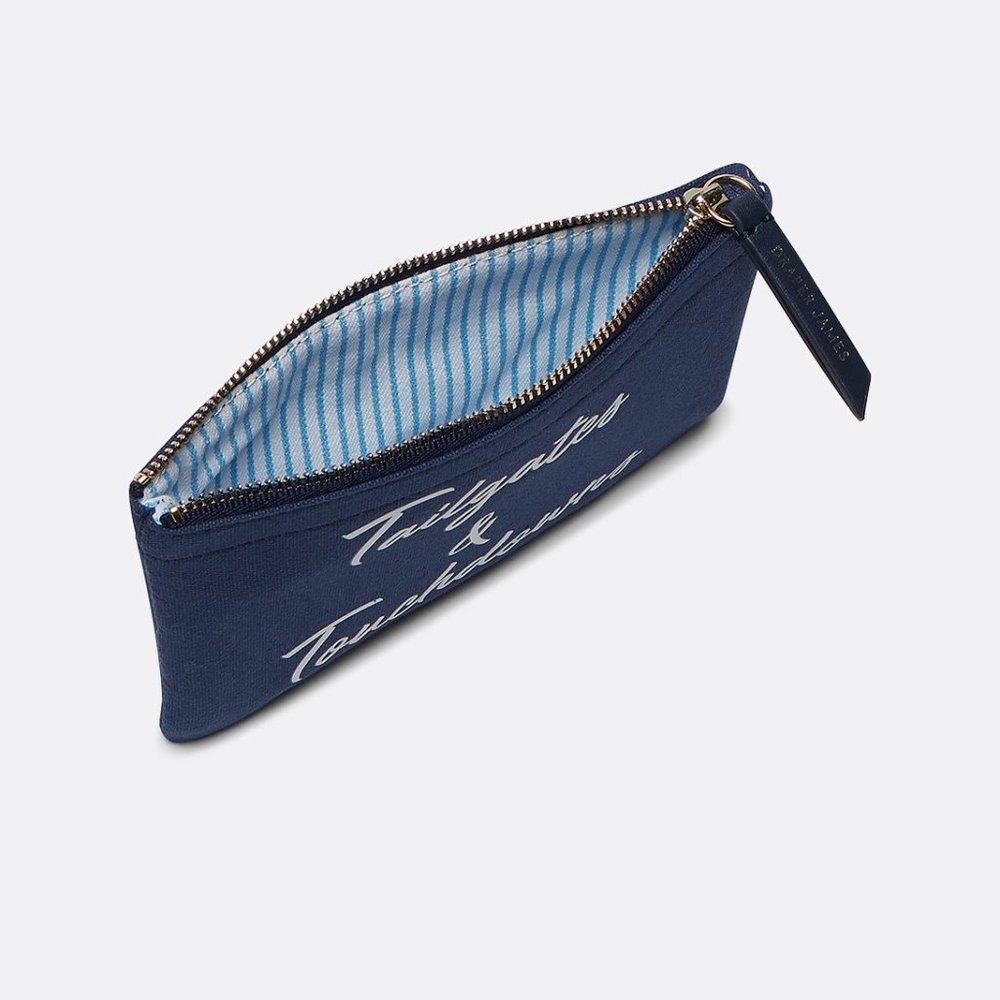Draper James Tailgates & Touchdowns Canvas Pouch